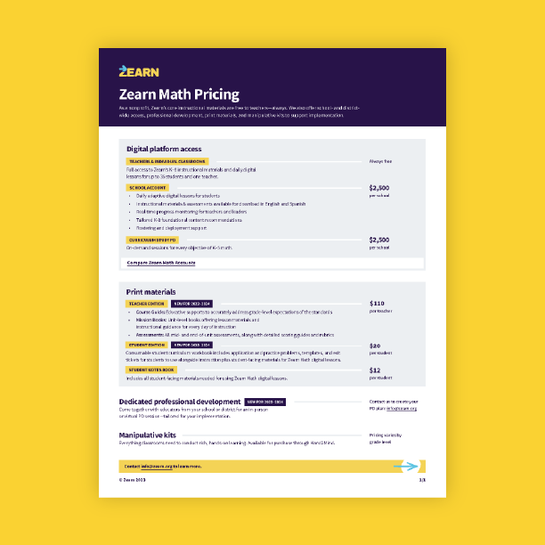 Resources Zearn Math